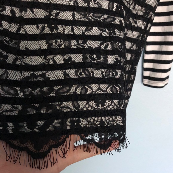 Elle• Lace Peplum Top - Picture 3 of 10